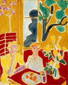 Henri Matisse Deux fillettes fond jaune et rouge oil painting picture